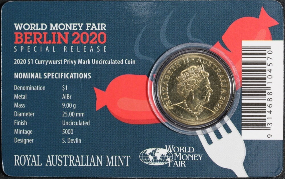 2020 1 Dollar Uncirculated Coin Berlin World Money Fair product image