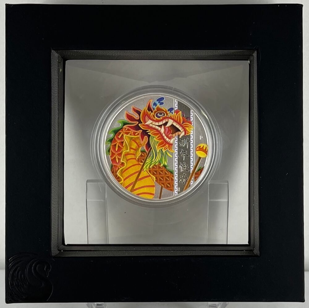 2019 Silver Lunar 1oz Proof Coin Chinese New Year Dragon product image