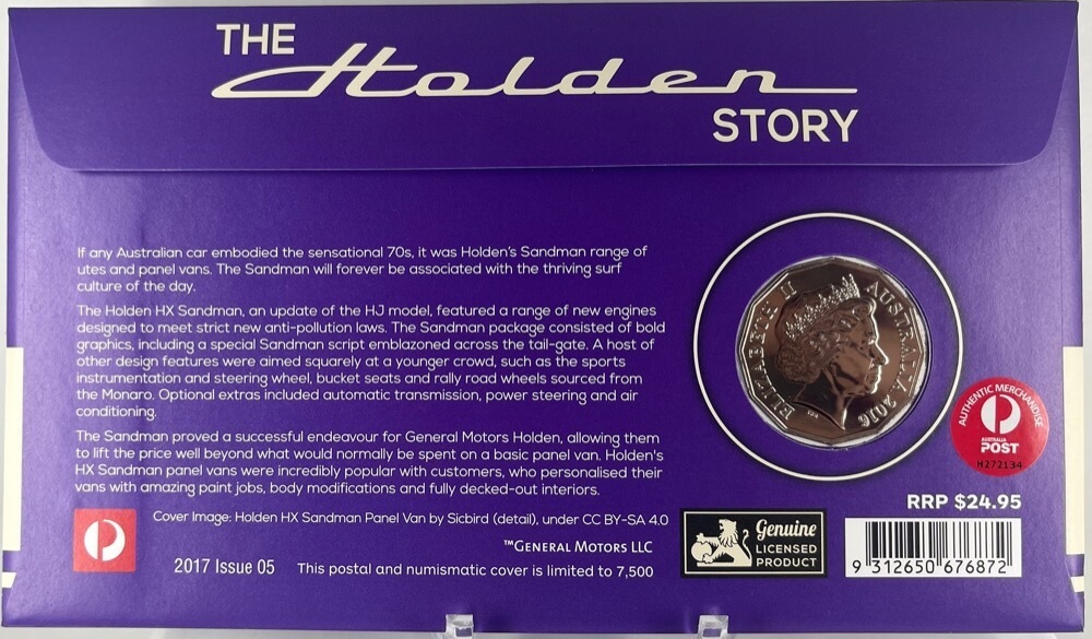 2016 50 Cent PNC Holden Heritage HX Sandman Panel Van product image