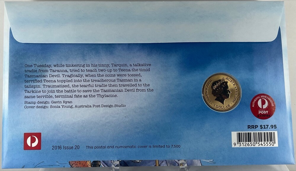 2016 1 Dollar Fair Dinkum Aussie Alphabet PNC - T for Thylacine product image