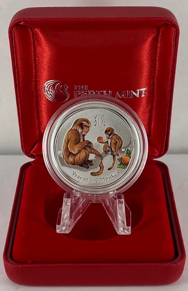 2016 Silver Lunar Coloured 1/2oz Coin Series II - Monkey product image