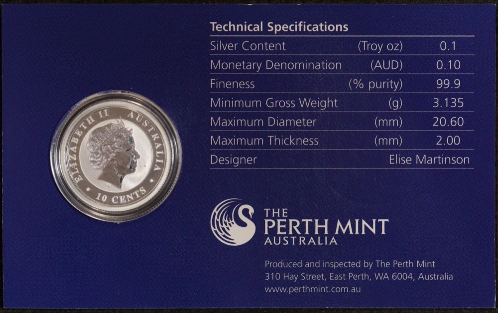 2011 Silver 1/10oz Uncirculated Coin Koala product image