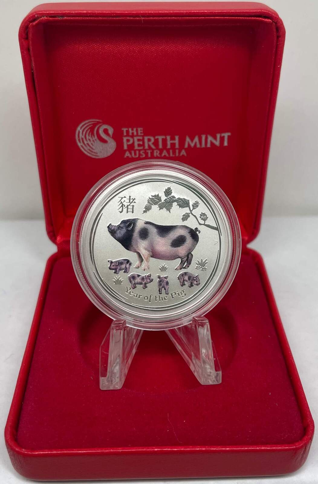 2019 Silver Lunar 1/2 oz Coloured Coin - I Pig product image