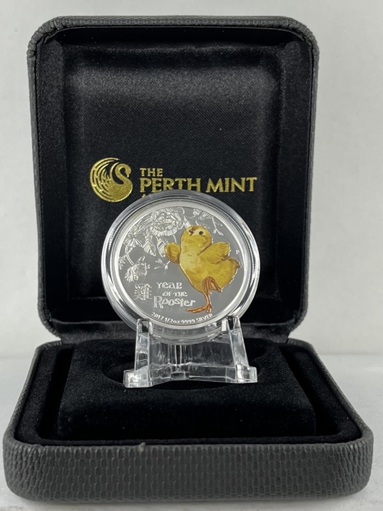 Tuvalu 2017 Silver 1/2oz Year of the Rooster Baby Coin product image