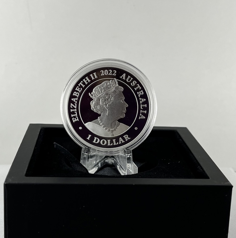 2022 Silver 1oz Coin High Relief Coloured Kangaroo product image