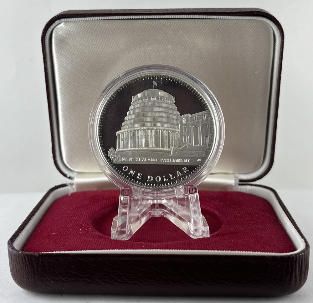 New Zealand 1978 Silver Dollar Proof Coin Parliament  product image