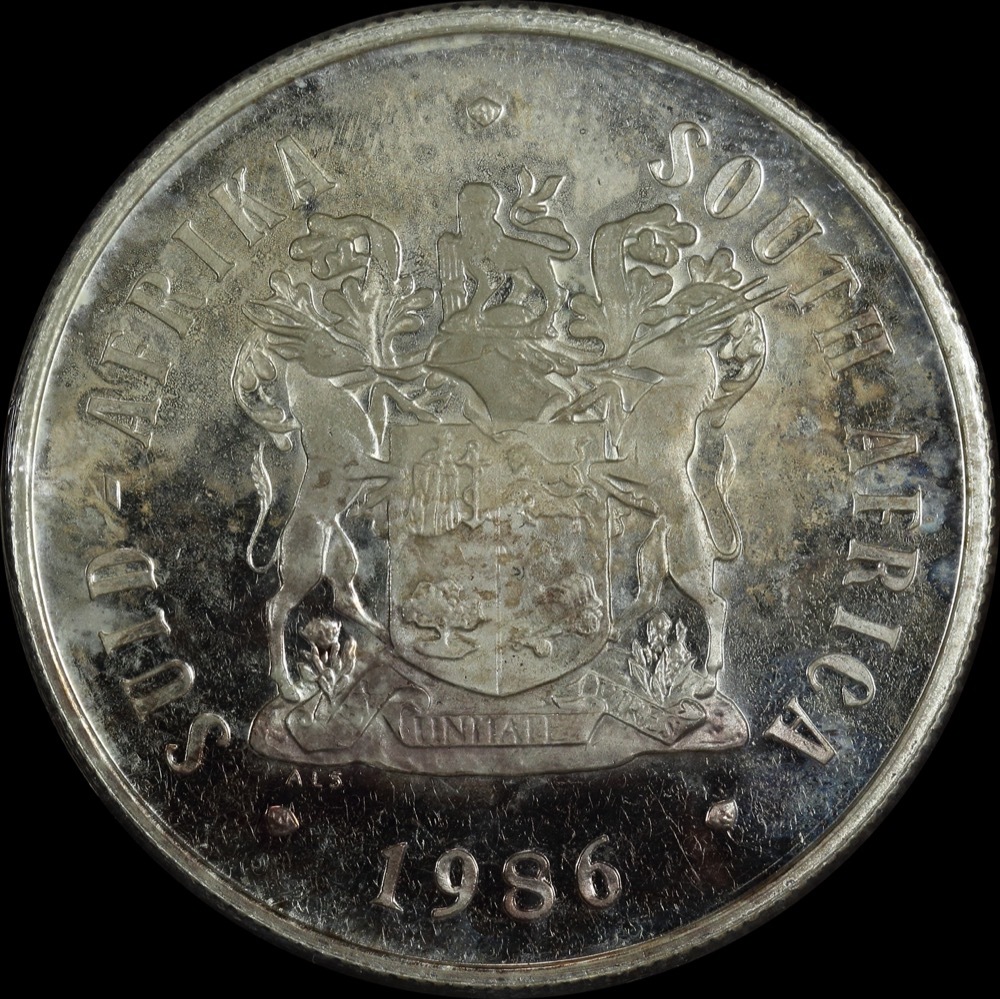 South Africa 1986 Proof Silver 1 Rand Centenary of Johannesburg product image