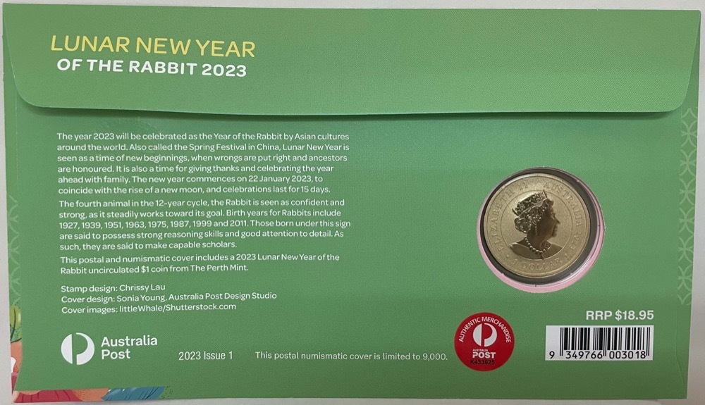 2023 1 Dollar PNC Melbourne ANDA Money Expo Lunar Rabbit product image