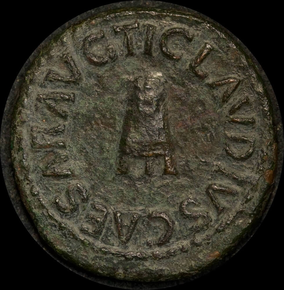 Ancient Rome (Imperial) 41-54 AD Claudius Quadrans RIC I 90 good Fine product image