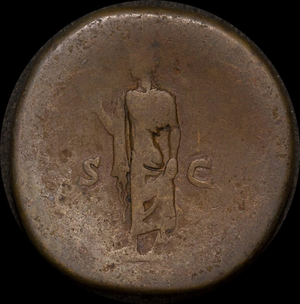 Ancient Rome (Imperial) 136-138AD Aelius Sestertius RIC II 2695-2699 Very Good