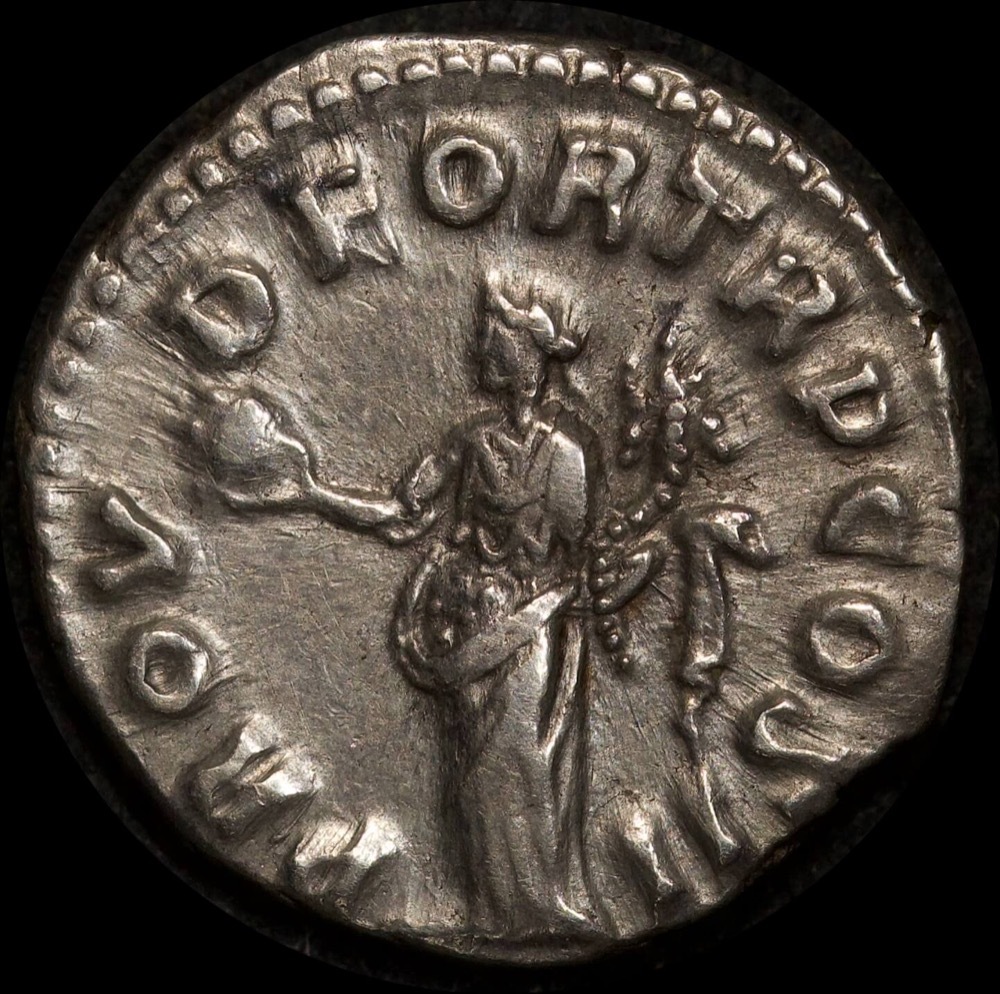 Ancient Rome (Imperial) 161-169AD Lucius Verus Silver Denarius RIC III 463 about EF