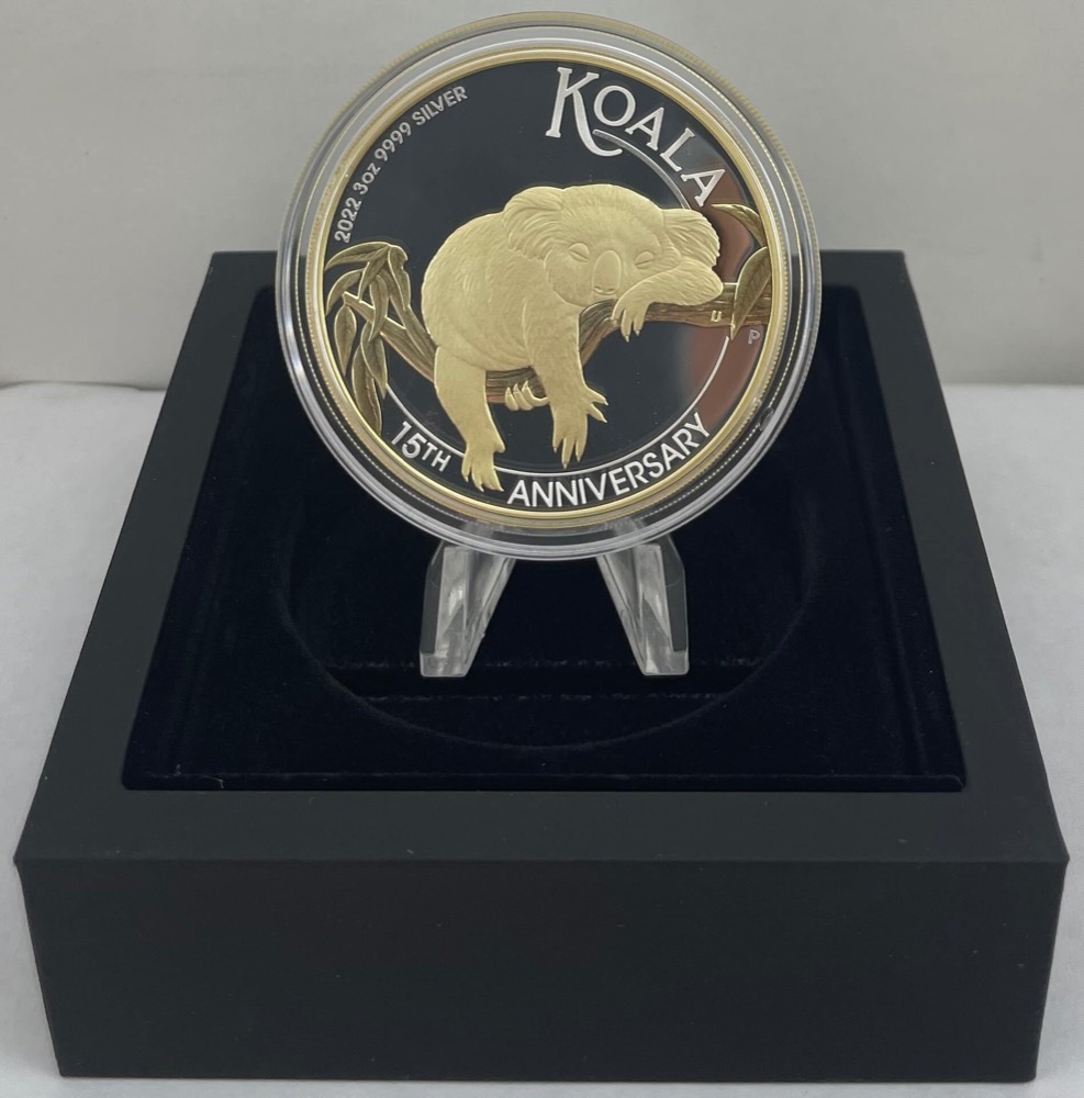 2022 Silver 3oz Gilded Proof Coin Sleepy Koala product image