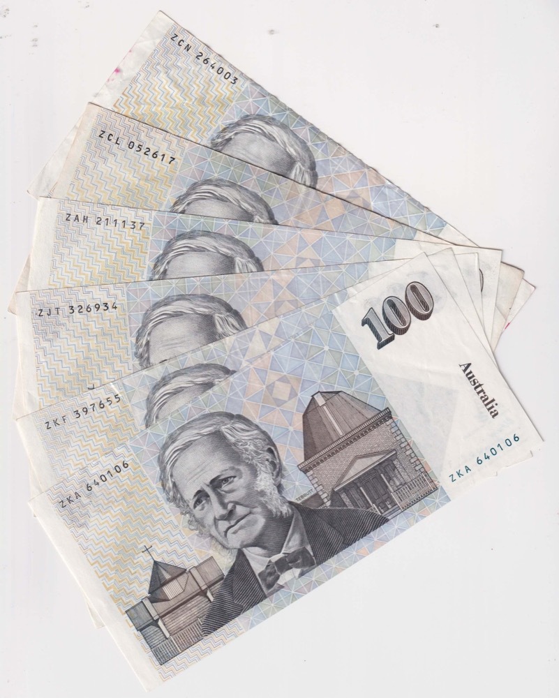 Australian Paper $100 Note Issued 1984 ~ 1996 Great Condition