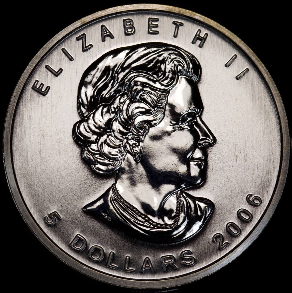 Canada 2006 Silver 5 Dollar 1oz Maple Leaf Uncirculated product image