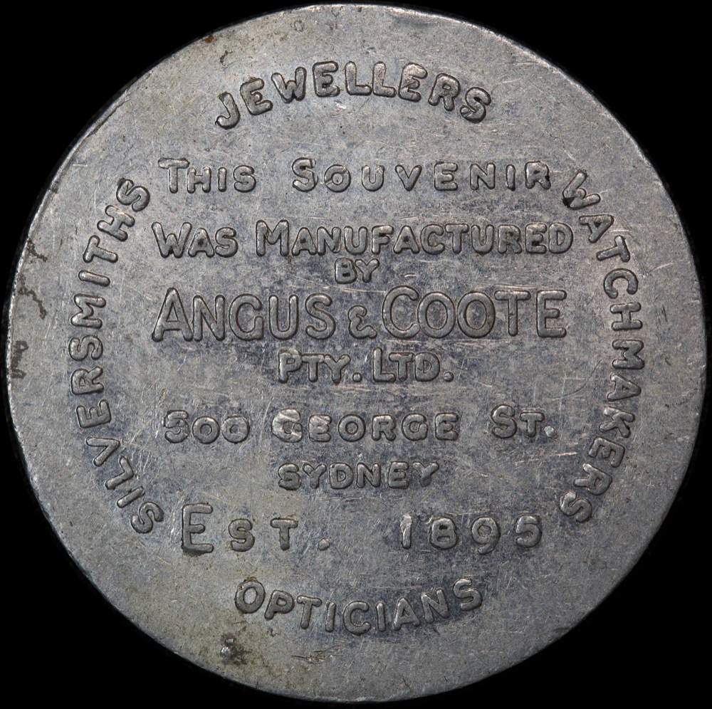 1948 Royal Show Aluminium Medallion Angus and Coote  good VF