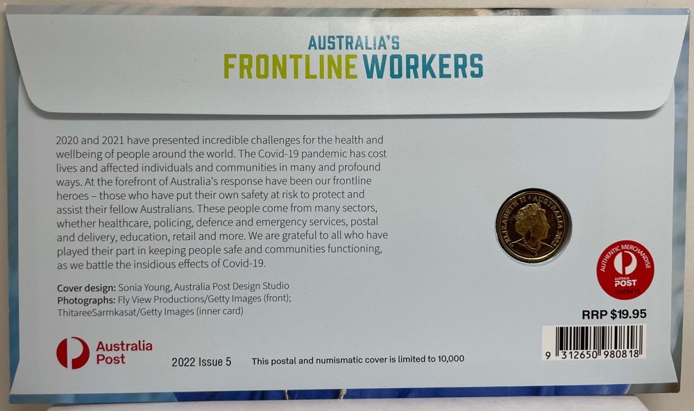 2022 $2 PNC Australia's Frontline Workers product image