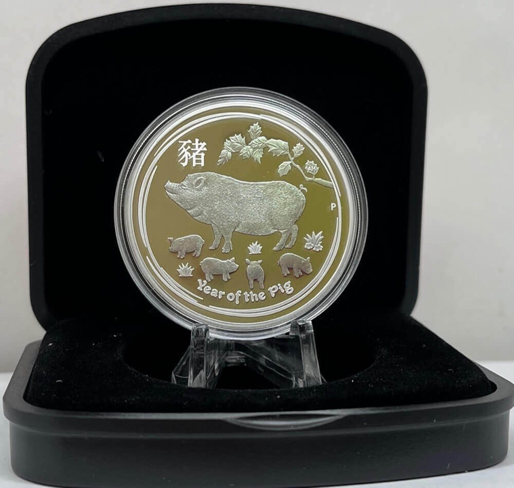 2019 Silver 1oz Proof Coin Lunar Year of the Pig product image