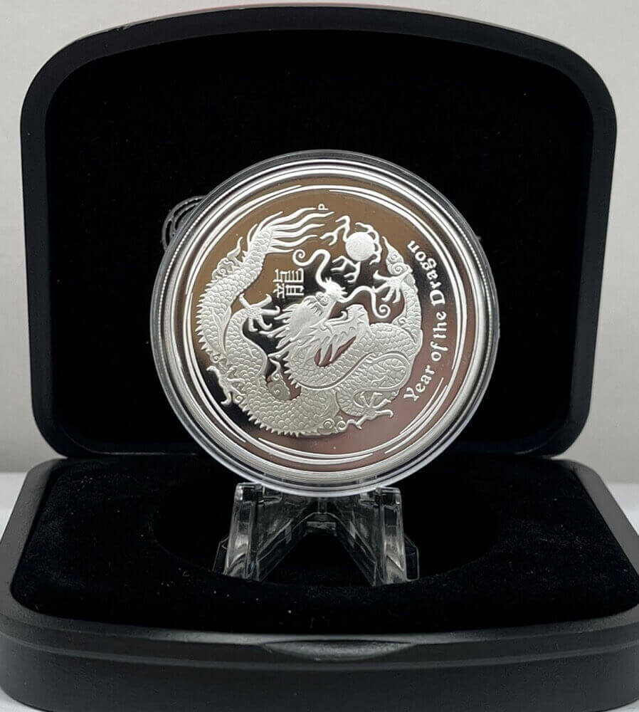 2012 Silver 1oz Proof Coin Lunar Year of the Dragon product image