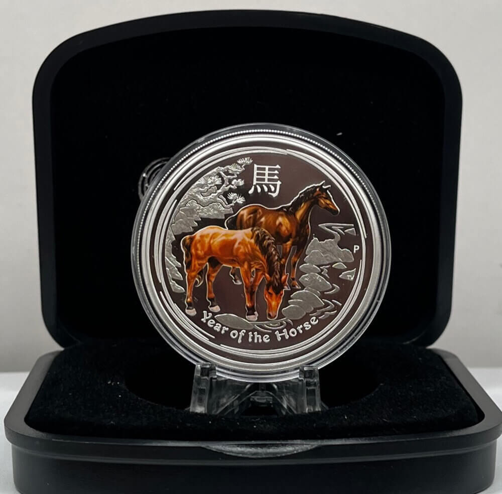 2014 Silver 1oz Coloured Coin Lunar Year of the Horse product image