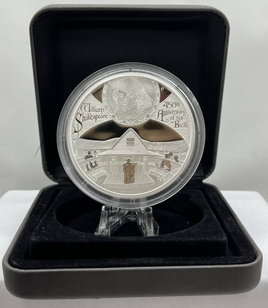 Tuvalu 2014 Silver 5oz / 5 Dollars  Shakespeare - 450th Anniversary of Birth product image