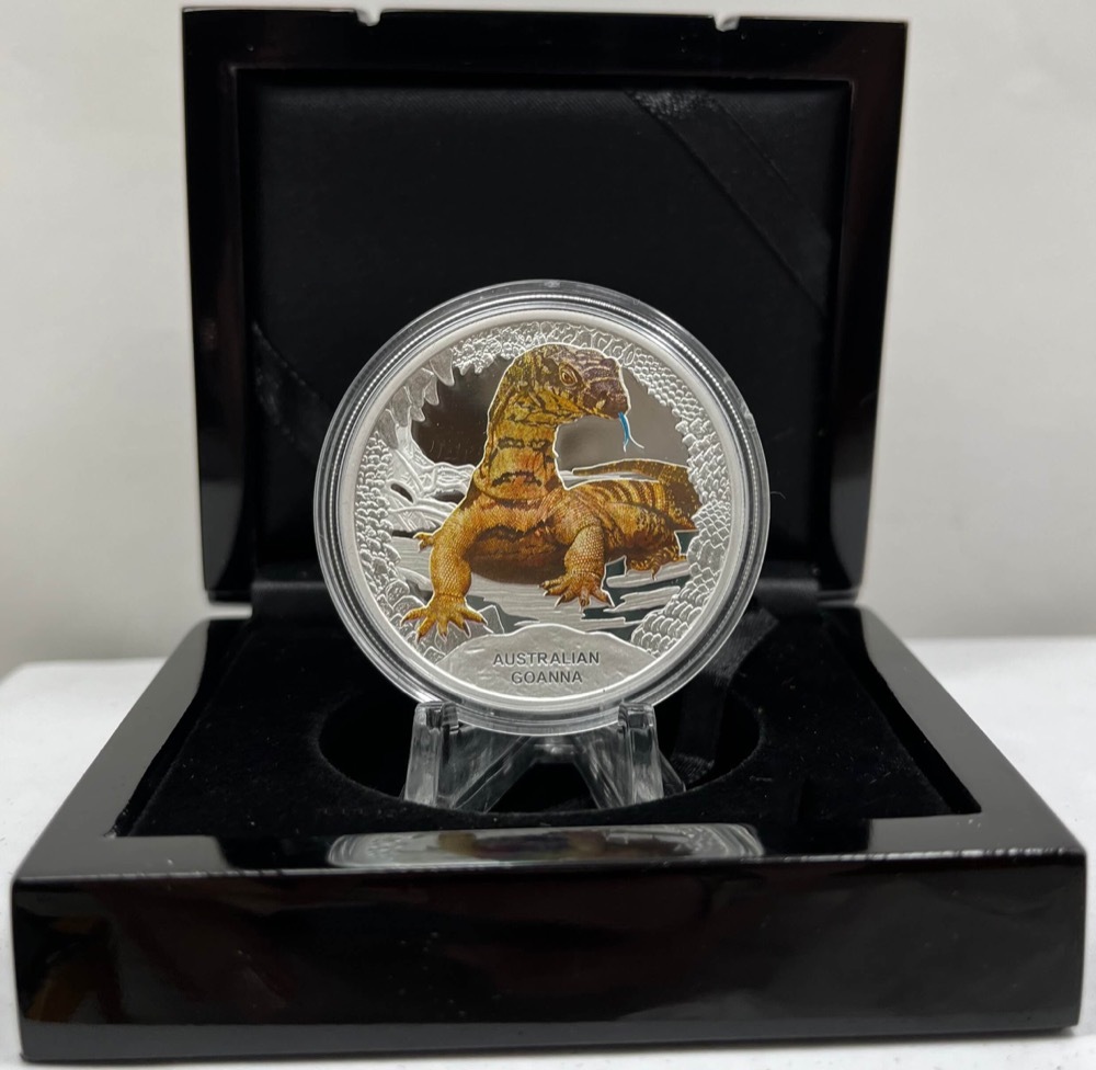 Tuvalu 2016 Silver 1 Ounce Proof Coin Goanna product image