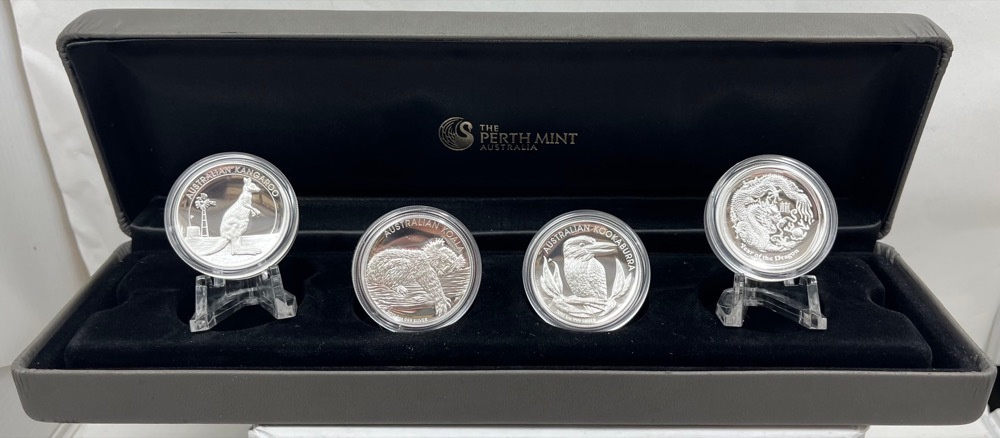 2012 1oz Silver 4 Coin Proof Set High Relief Collection product image