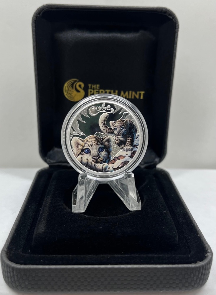 Tuvalu 2016 Silver 1/2oz Cubs Series Snow Leopard product image