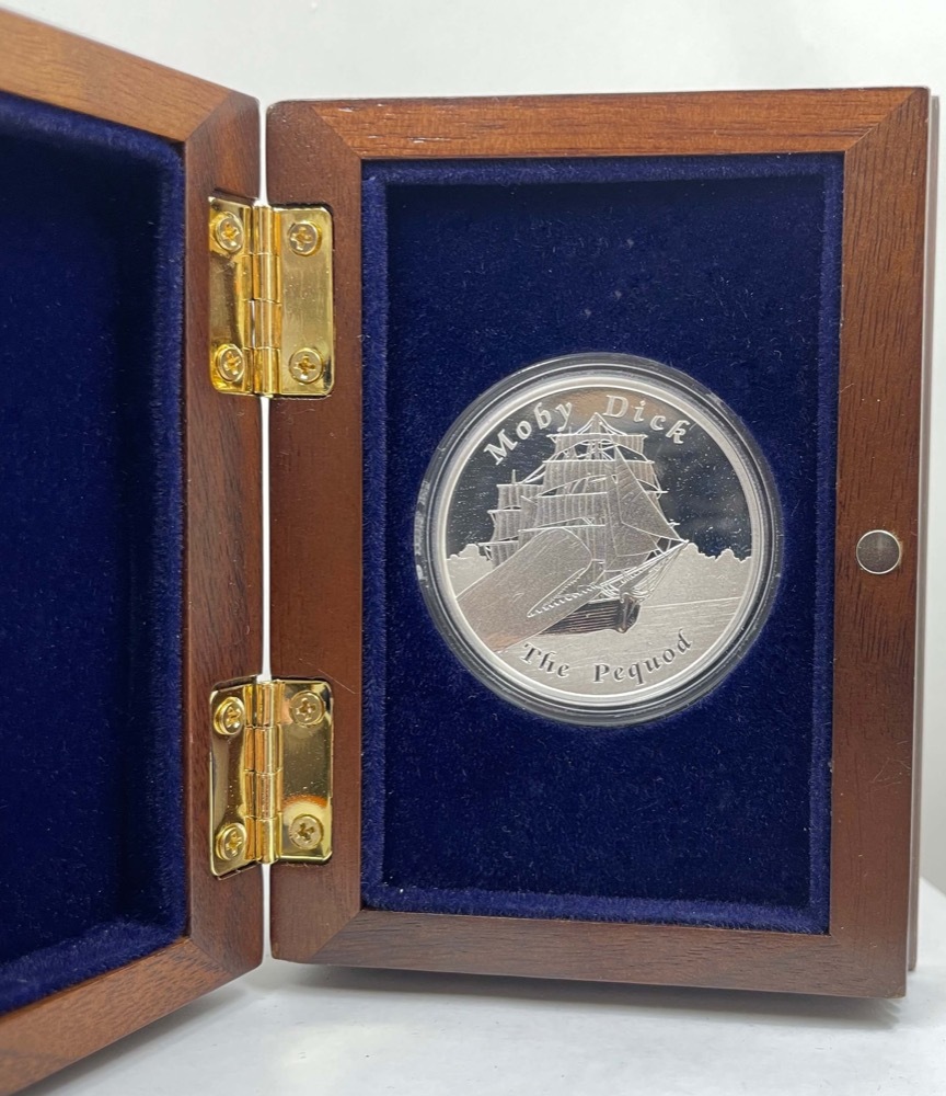 Tuvalu 2013 Silver 1oz Proof Ships That Never Sailed - The Pequod product image