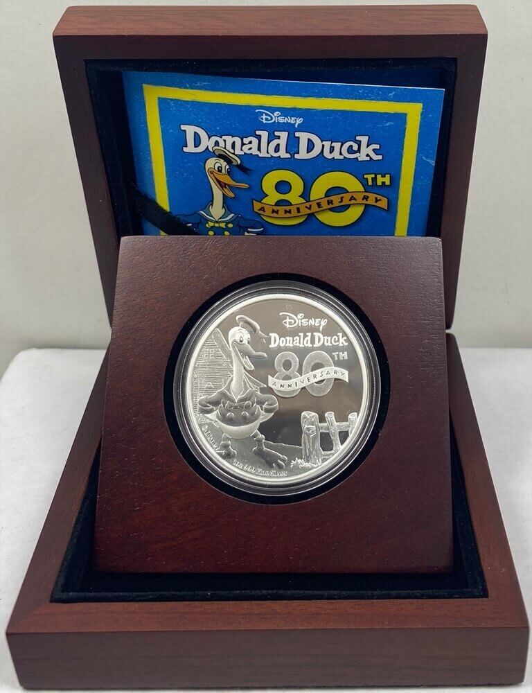 Niue 2014 Silver 1oz Proof Donald Duck 80th Anniversary product image