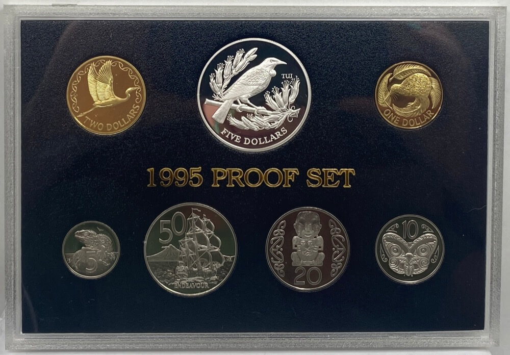 New Zealand 1995 Proof Coin Set Tui Bird product image