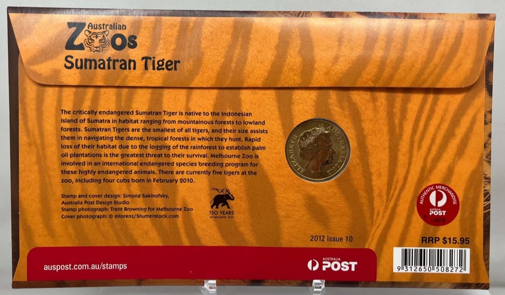 2012 1 Dollar PNC Australian Zoo's Sumatran Tiger product image
