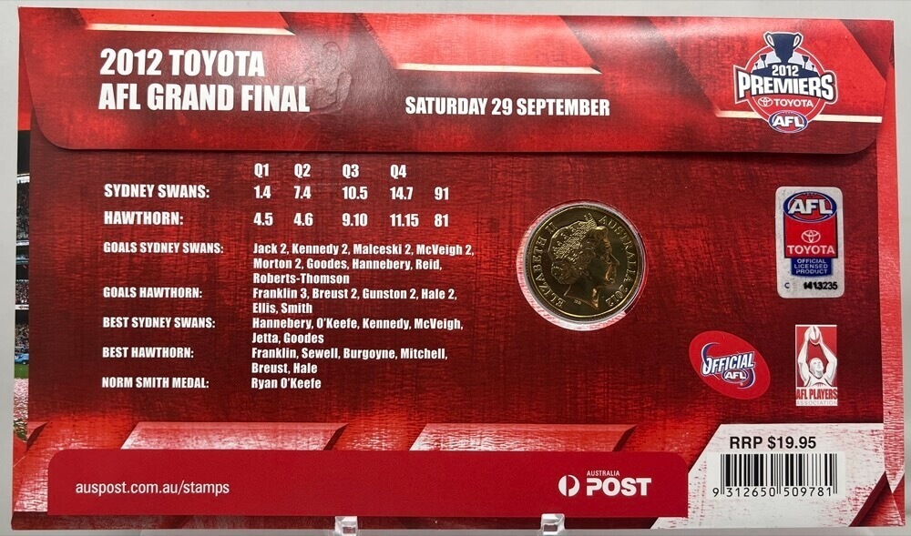 2012 1 Dollar PNC AFL Sydney Swans product image
