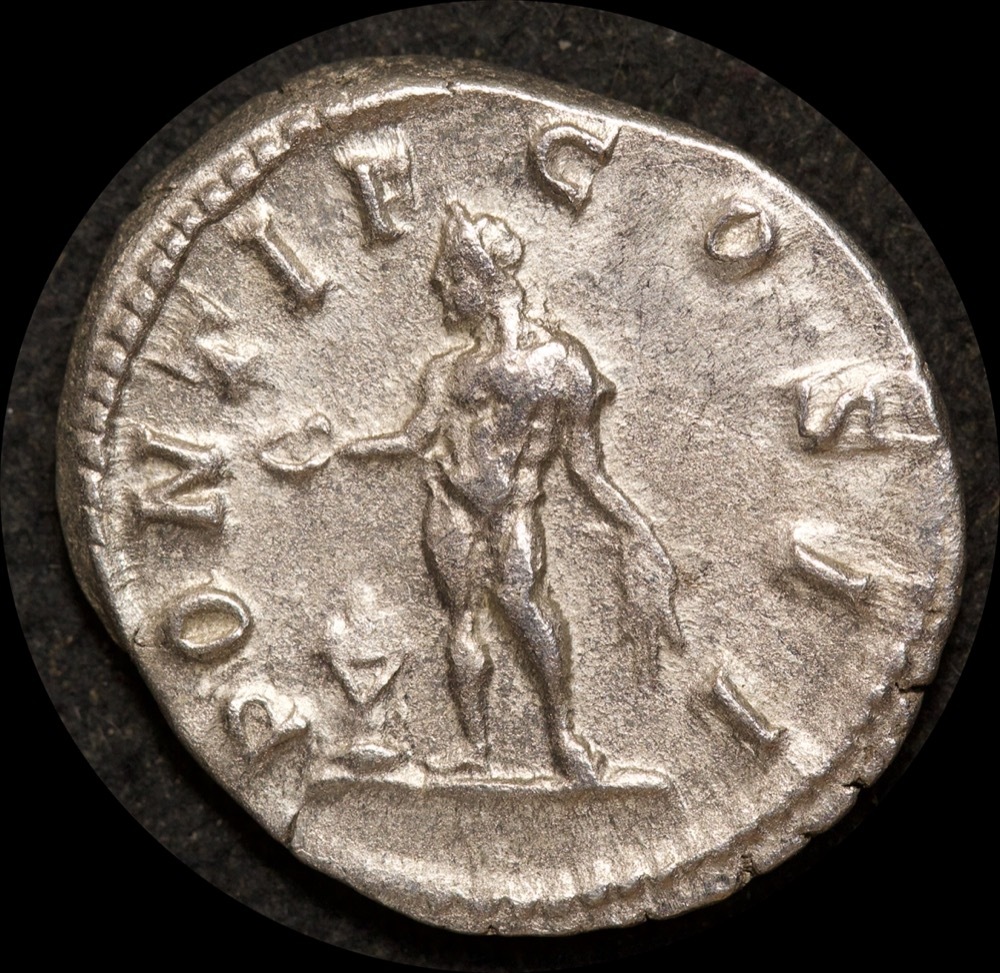 Ancient Rome (Imperial) 209-212AD Geta Silver Denarius RIC IV 59a good VF