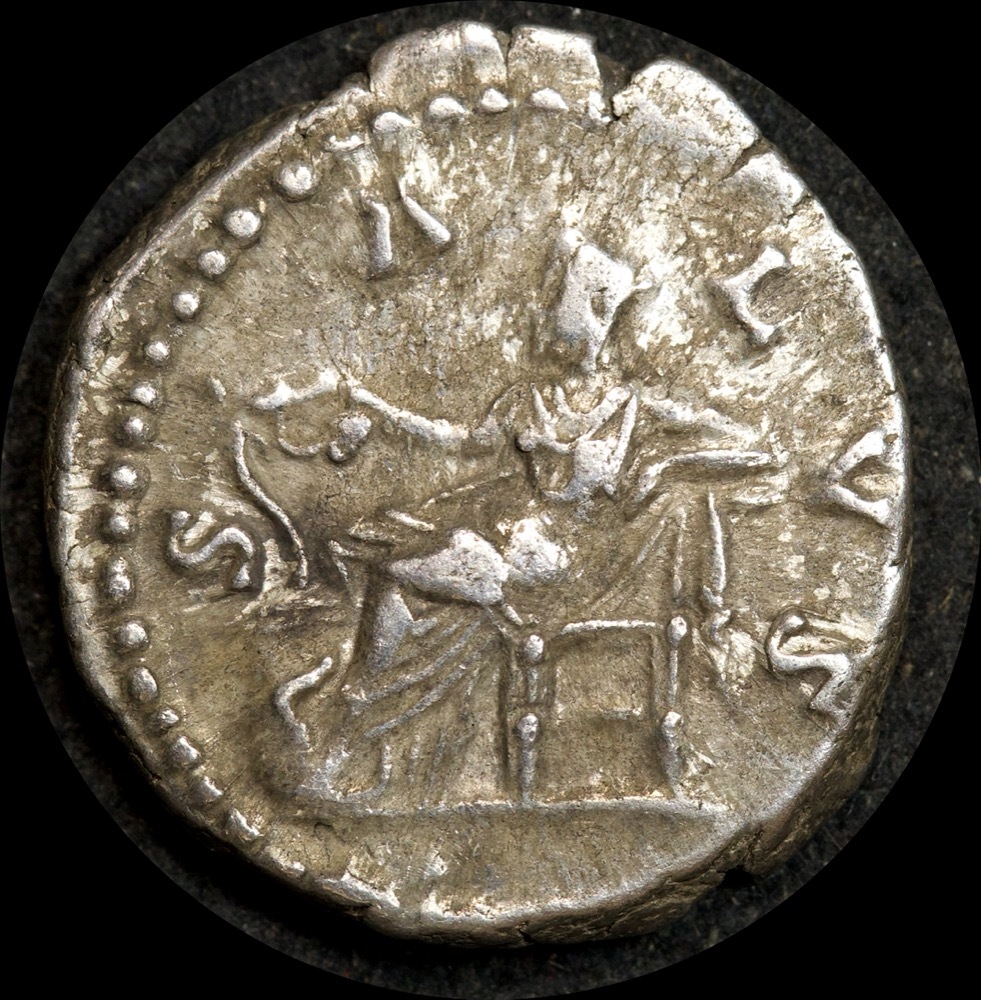 Ancient Rome (Imperial) 161-176AD Faustina II Silver Denarius RIC III 714 Fine