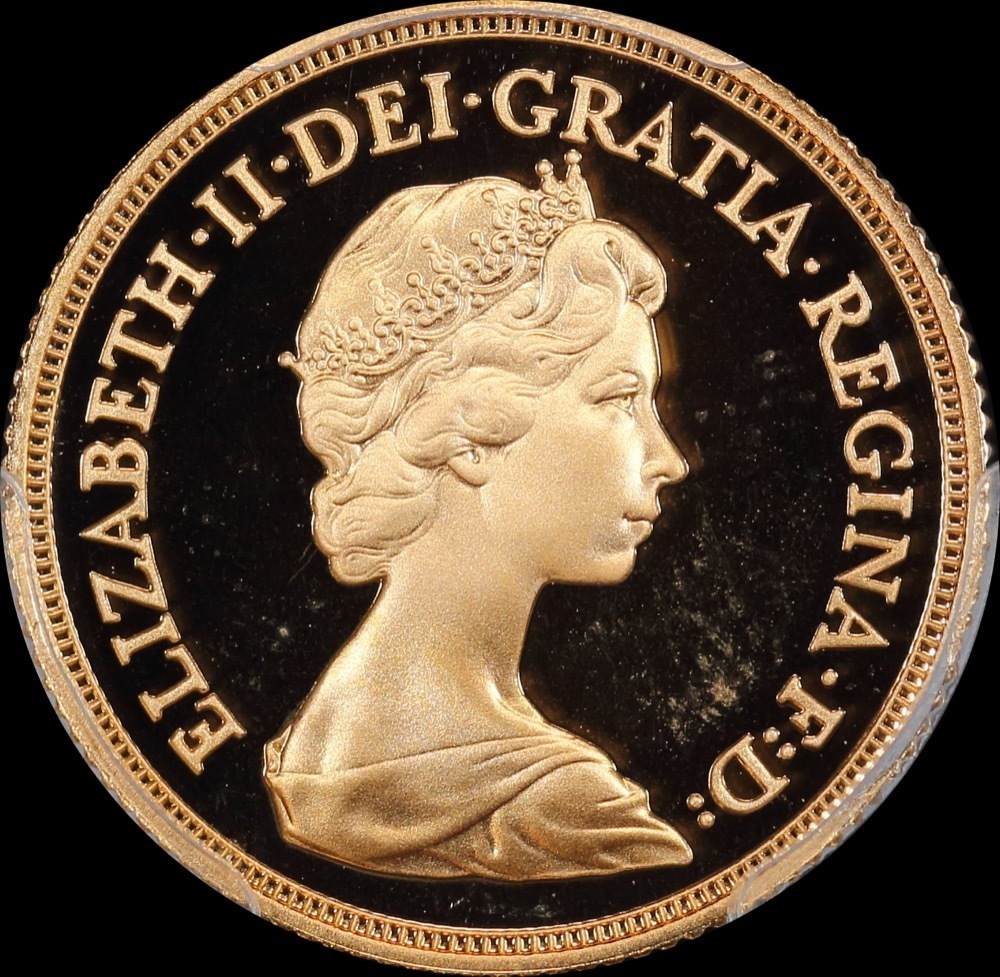 Great Britain 1982 Gold Proof Sovereign In Presentation Case product image