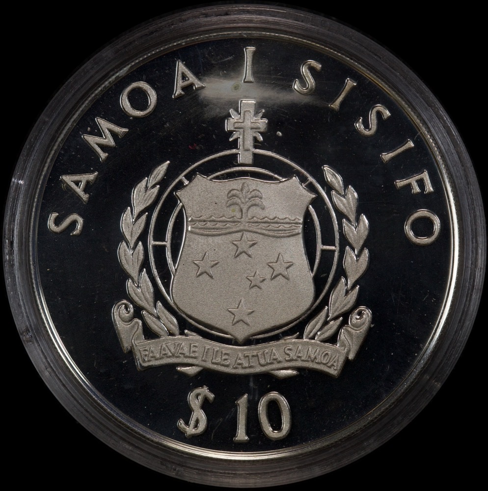 Western Samoa 1979 Silver 10 Tala KM# 33 Cook Death Bicentenary product image