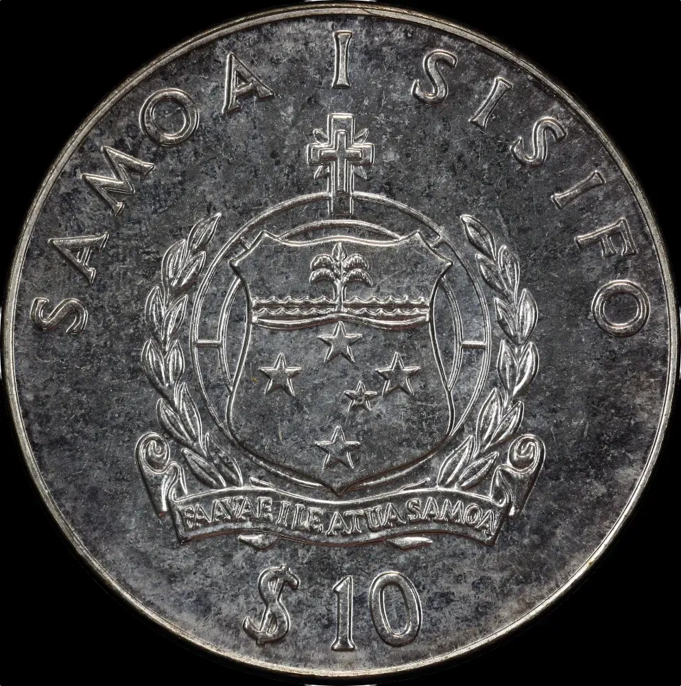 Western Samoa 1979 Silver 10 Tala KM# 33 Cook Death Bicentenary product image