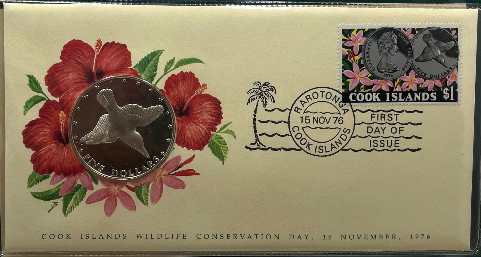 Cook Islands 1976 Silver 5 Dollar Proof Coin product image