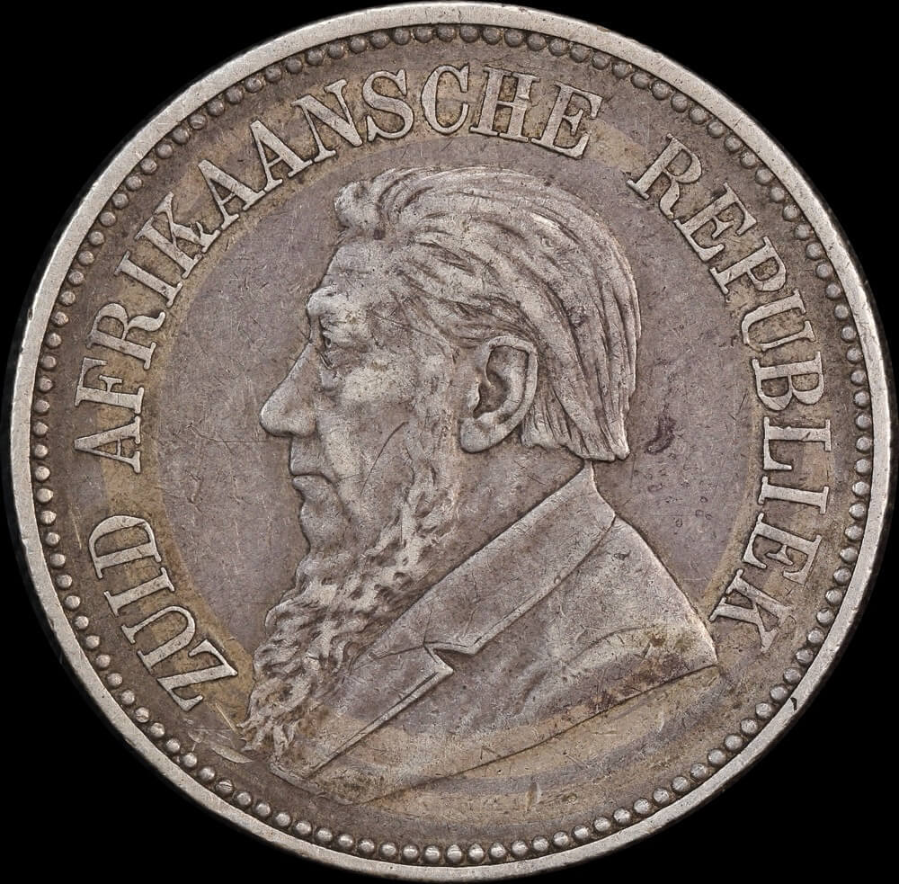 South African 1896 Silver 2-1/2 Shillings KM#7 Extremely Fine product image