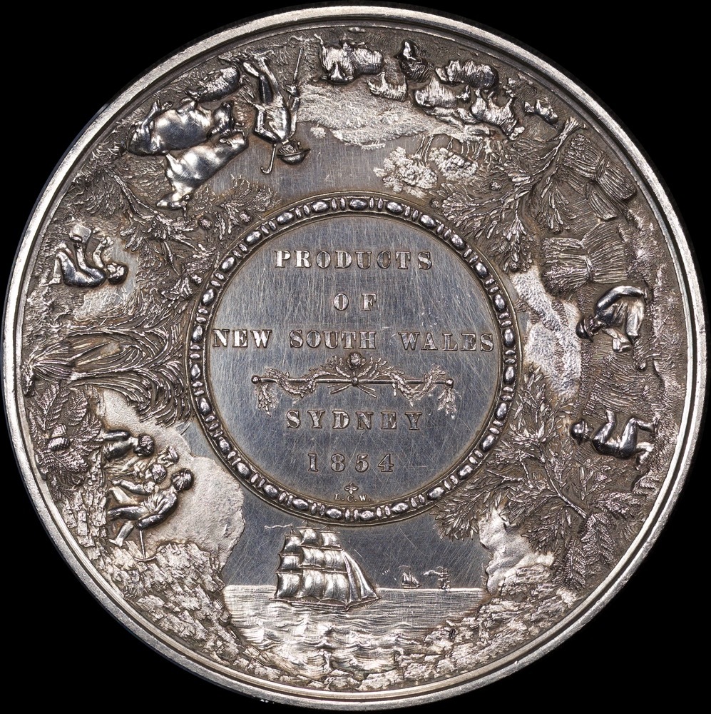 1854 Silver Prize Medal Products of New South Wales
