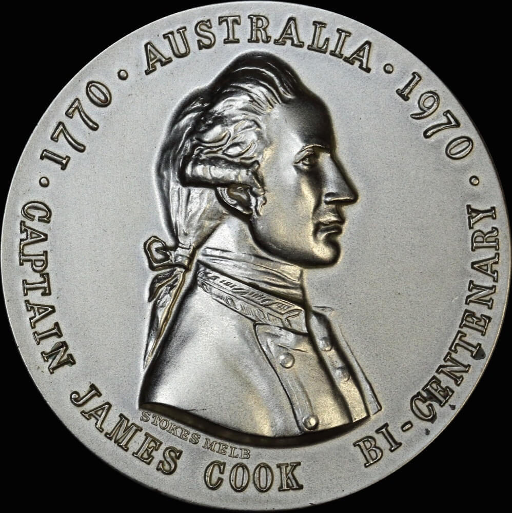 1970 State Savings Bank of Victoria Silver Medallion Cook Bicentennial