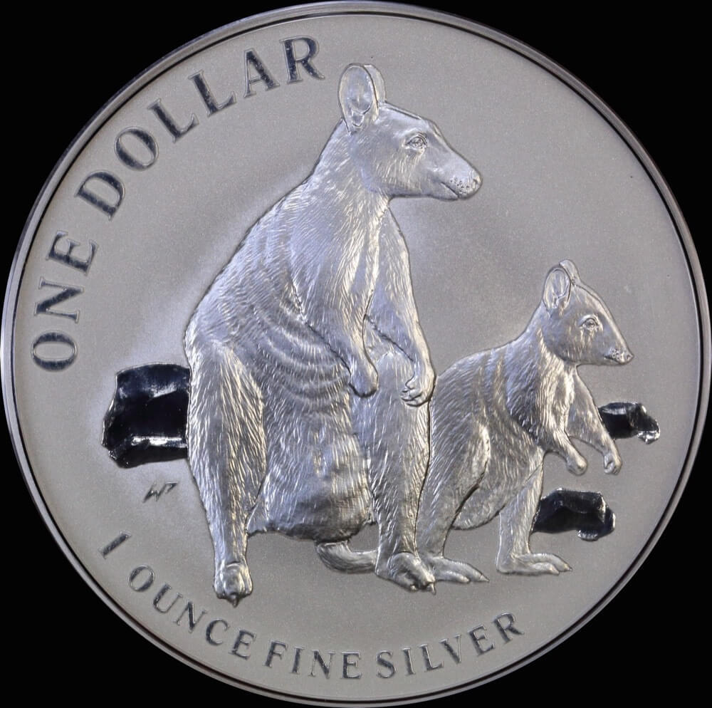 2011 One Dollar Silver Kangaroo Allied Rock Wallaby