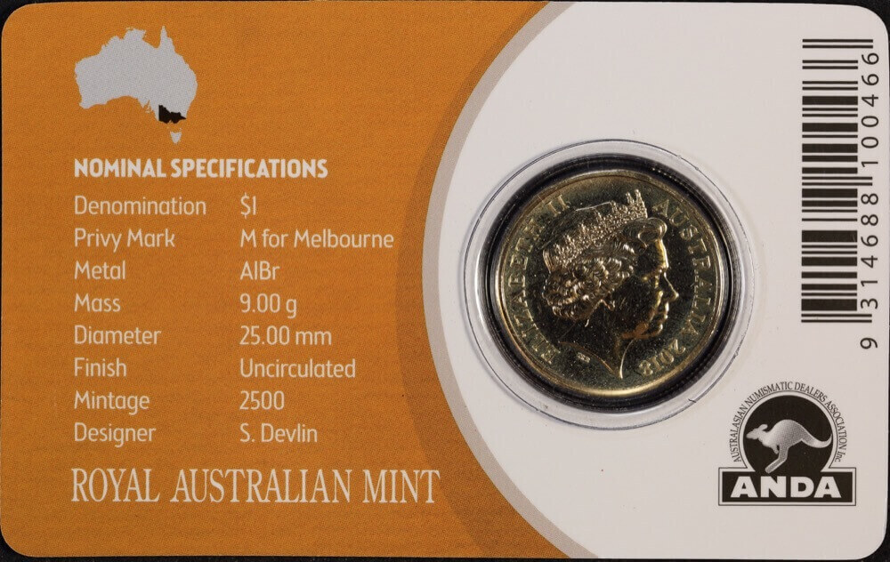 2018 1 Dollar Uncirculated Melbourne Money Expo Privy Mark