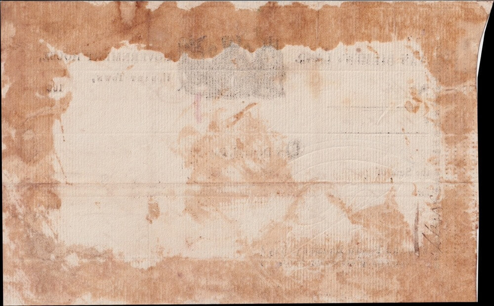 Van Diemen's Land 1821 Police Fund Note for 14 Pounds # 185 about VF