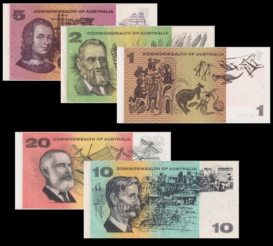 Set of 5 Phillips/Randall Notes 1968-1972 EF - good EF