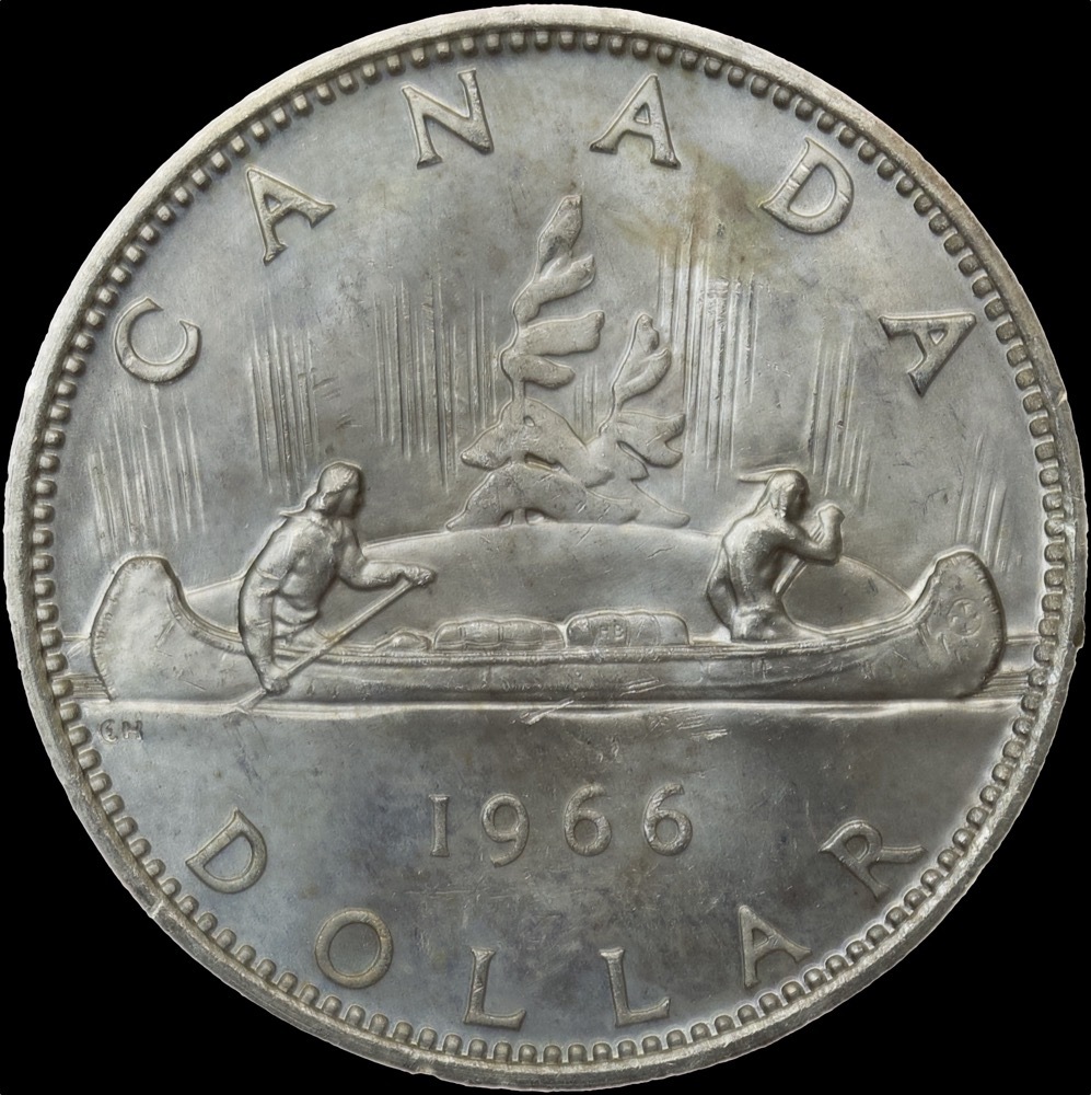 Canada 1966 Silver 1 Dollar KM#54 Bulk Lot of 60 Coins product image