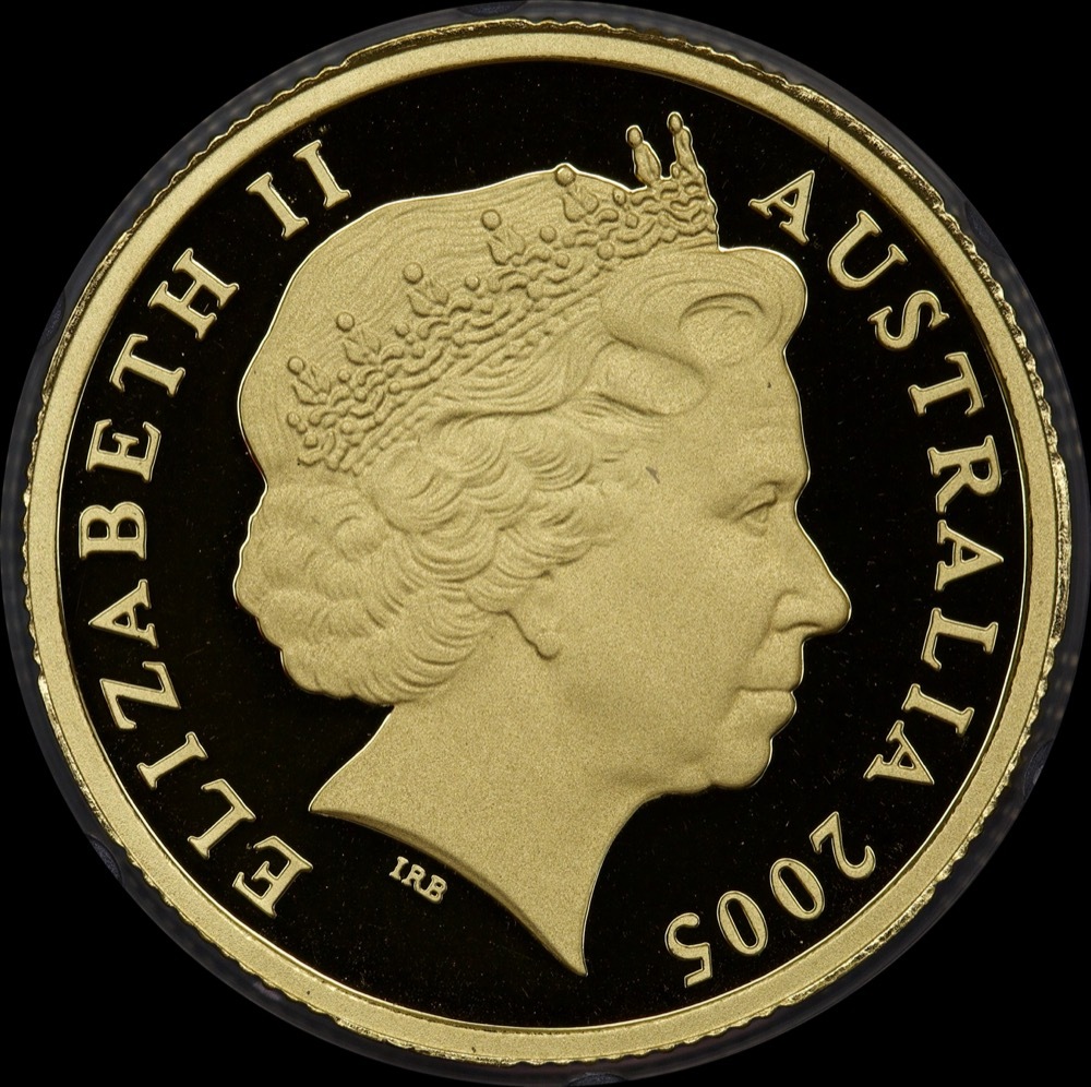 2005 Gold 1 Dollar Proof Coin Dancing Man