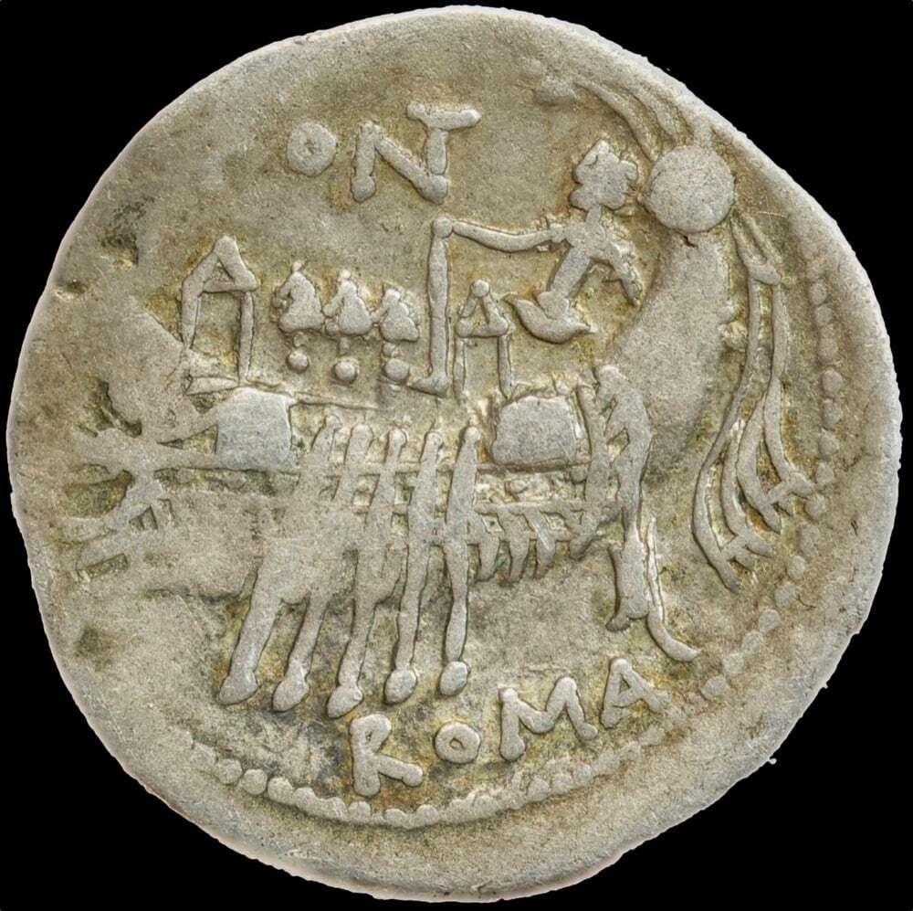 Ancient Rome (Republican) 114-113BC C. Fonteius Silver Denarius RRC 290/1 About VF