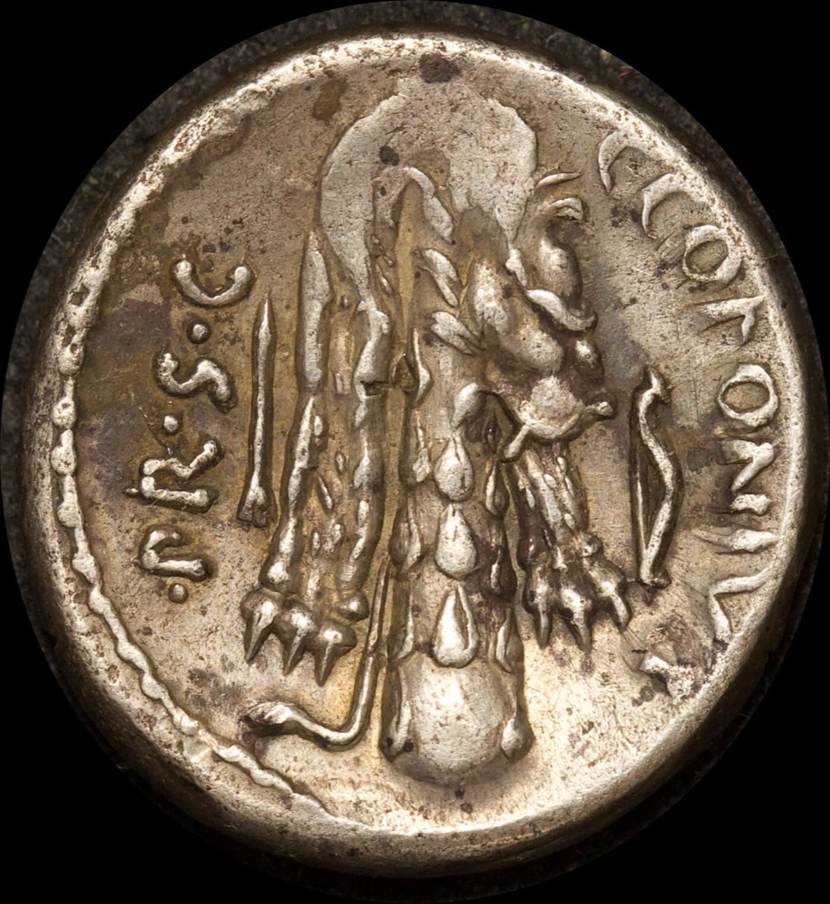 Ancient Rome (Republican) 49BC Sicinius / Coponius Silver Denarius RRC 444/1a good VF