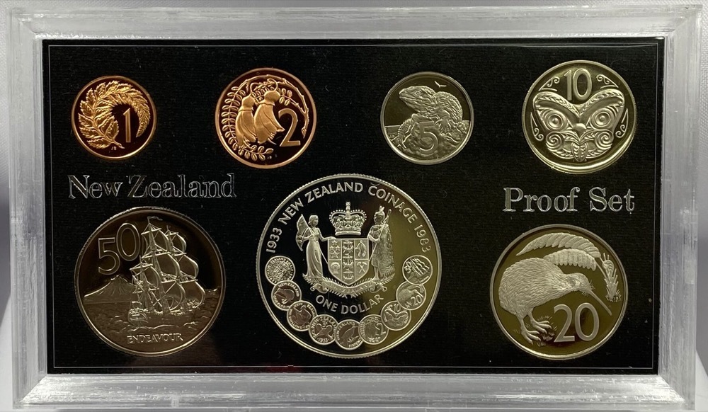 New Zealand 1983 Proof Coin Set 50 Years NZ Coinage product image